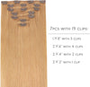WENNALIFE Clip in Hair Extensions Real Human Hair, 22 Inch 120g 7pcs Human Hair Extensions - Image 2