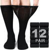 Falari Physicians Approved Diabetic Socks For Men Women Non-Binding Loose Top Wide Crew Le - Image 3