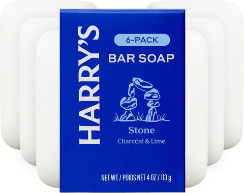 Harry'S Bar Soap for Men - Stone Scent - 4 oz Body Soap Bars - Personal Care
