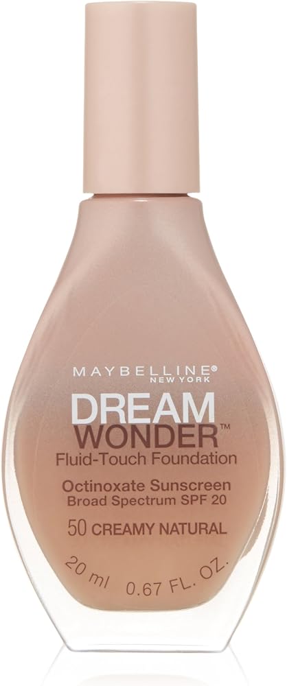 Maybelline New York Dream Wonder Fluid-Touch Foundation, Creamy Natural, 0.67 Fluid Ounce