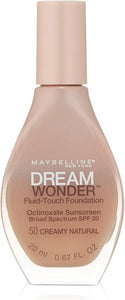 Maybelline New York Dream Wonder Fluid-Touch Foundation, Creamy Natural, 0.67 Fluid Ounce