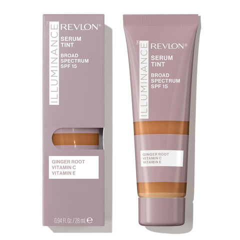 Revlon Illuminance Tinted Serum, Triple Hyaluronic Acid, Evens Out Skin Tone Over Time - Sandalwood (0.94 Fl Oz)
