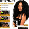 Burmese Curly Crochet Human Hair for Black Women, 4 Bundles 240g Full Head Pack, Pre-Separ - Image 3