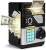 Piggy Bank for Kids, Electronic Money Saving Box with Password Lock, Kids Safe ATM Coin Bank with Auto Bill Feeder Slot, Interactive Saving Toy for Boys Ages 7-10, Birthday Gift