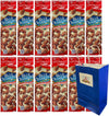 Big Top Deals USA 5.25x3.2x8 Blue Paper Gift Bag with Diamond Almonds Smokehouse 1.5oz – Events, Gifts, Party Favor, Crunchy Nut Snack Pack - Shirts - Tops