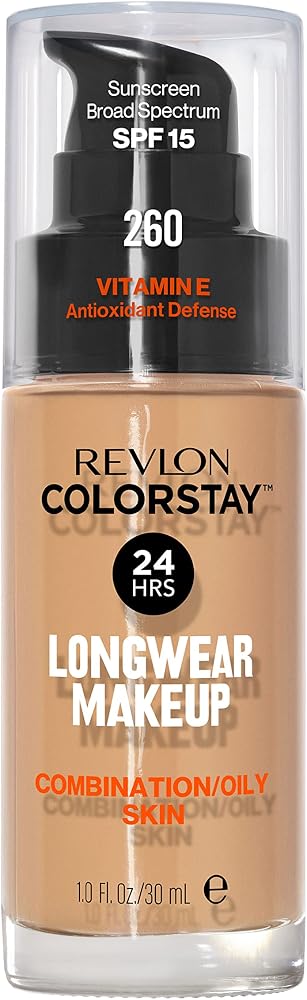 Revlon Colorstay Longwear Makeup Combo/Oily, 260 Light Honey, 1 fl oz