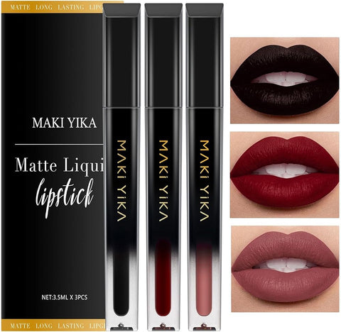 MAKI YIKA Berry Red Lipstick for Women Color Stay Long Lasting Lipsticks, No Smudge Matte Liquid Lipstick Transferproof Cruelty-Free Lip Color |Grateful