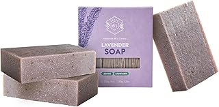 Crate 61, Natural Bar Soap, Vegan, Lavender, Handmade Soap With Premium Essential Oils, Cold Pressed Face And Body Bar For Men And Women (4 oz, 3 Bars) Lavender