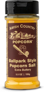 Amish Country Popcorn | Ballpark ButterSalt Popcorn Salt - 5.5 oz Bottle | Old Fashioned, Non-GMO and Gluten Free (5.5 oz Bottle)