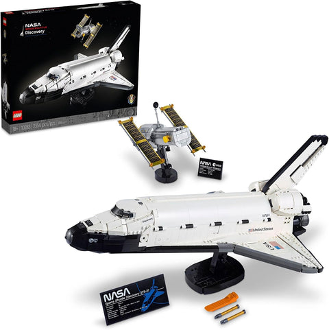 LEGO Icons NASA Space Shuttle Discovery Building Sets for Adults - Model Kits for Bookshelf or Office Decor, Ages 18+ Years - Gifts for Men & Women - 10283