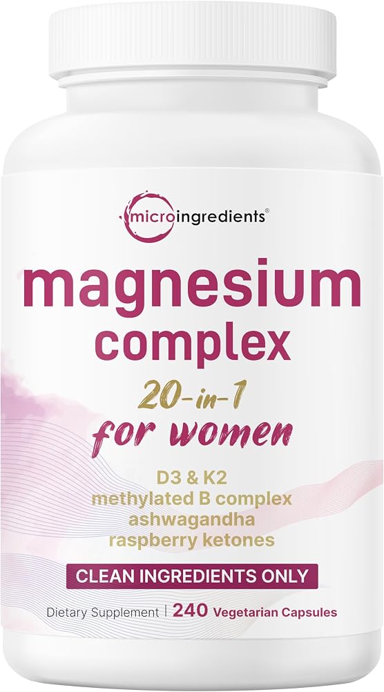 Micro Ingredients Magnesium Complex for Women, 240 Veggie Capsules