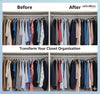 Sales4Less 484-6012 Black Plastic Hangers Combo Set 20 Pack - 17 Inch Shirt Hangers with N - Image 4
