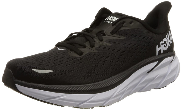 HOKA ONE ONE Women's Running Shoes, Black White, 7 US