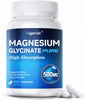 Magnesium Glycinate 500mg, High Absorption, Sleep, Calm & Muscle Support