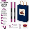 2-Piece Matte Lip Crayon Gift Set - 005 Sky High Vibrant Pink Shade, Long Lasting Velvet L - Image 2