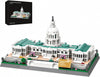 United States Capitol Building Blocks Set 1074 Pieces Washington D.C. Architecture Model Kit with Nameplate & Chain Fence USA Landmark Souvenir Gift Construction Toy for Adults & Teens
