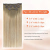 Sunny Hair Clip in Hair Extensions Real Human Hair Blonde Balayage 12 Inch - Image 3