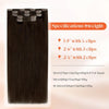 Sunny Hair Clip in Hair Extensions Real Human Hair Brown Natural Blend - Image 3