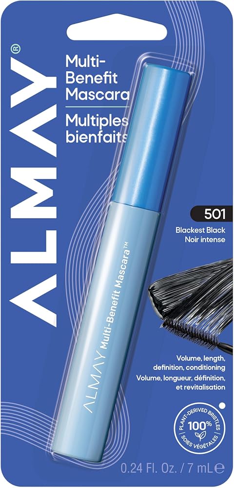 Almay Multi-Benefit Mascara, 501 Blackest Black, 1 Pack