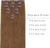 WENNALIFE Clip in Hair Extensions Real Human Hair, 18 Inch 120g 7pcs Human Hair Extensions - Image 2