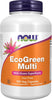 NOW Supplements, EcoGreen Multi Vitamin with Green Superfoods, 180 Veg Caps - Image 1