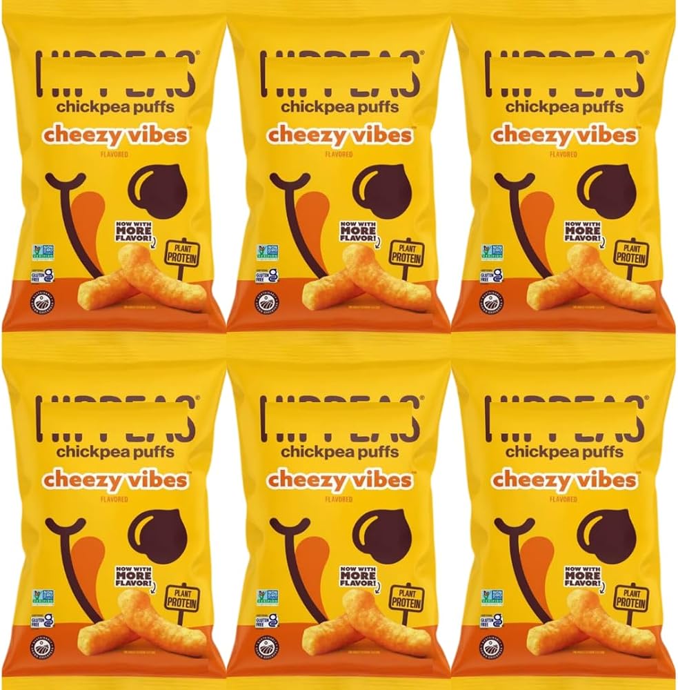 Chickpea Puffs Cheezy Vibes, 1.5 oz Bags, 6 Pack