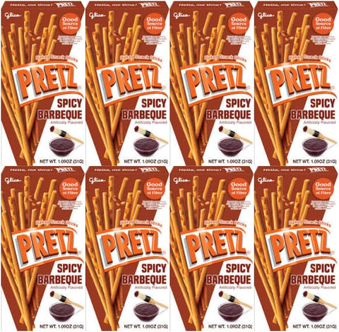 Baked Snack Sticks Spicy Barbeque Flavor, Crunchy & Savory 1.09 oz Individual Packs, Convenient 8-Pack, Perfect for Kids, Adults, Lunchboxes, and On-the-Go Snacking