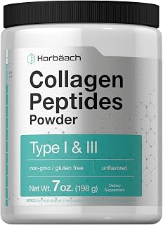Horbäach Collagen Peptides Powder 7oz | Type I and III