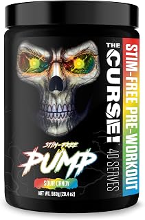 JNX SPORTS The Curse! Stim-Free Pre Workout Powder, Sour Candy, 40 Servings