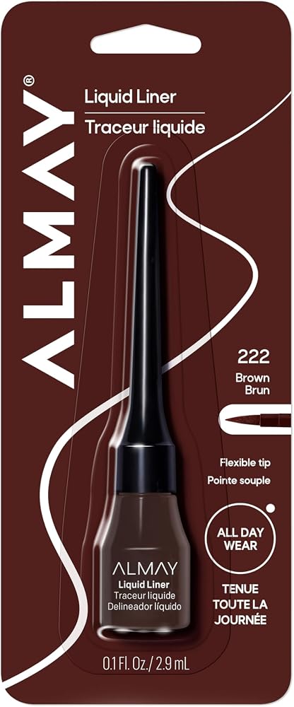 Almay Precision Tip Liquid Eyeliner, 222 Brown, 1 Count