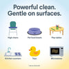 Clorox Free & Clear Cleaning Wipes, Light Lemon Scent, 75 Count, 3 Pack - Image 5
