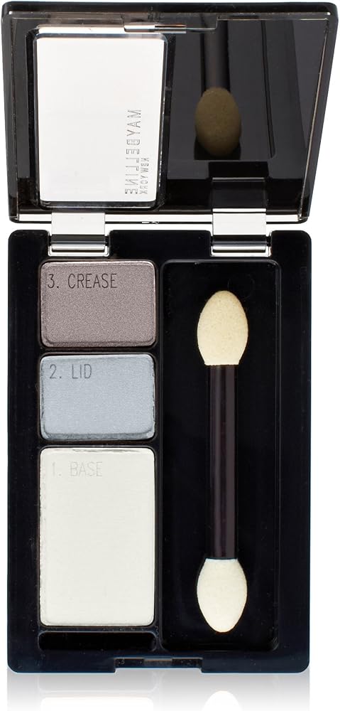 Maybelline New York Expert Wear Eyeshadow Trios, Impeccable Greys, 0.13 Ounce