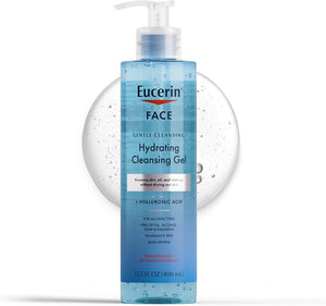 Eucerin Hydrating Gel Cleanser & Makeup Remover, Sensitive Skin, 13.5 Fl Oz - Personal Care