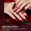 Beetles Pearl Gel Polish, 6 Colors Shimmer Glitter Nail Polish Pink Purple Orange Mermaid  - Image 3