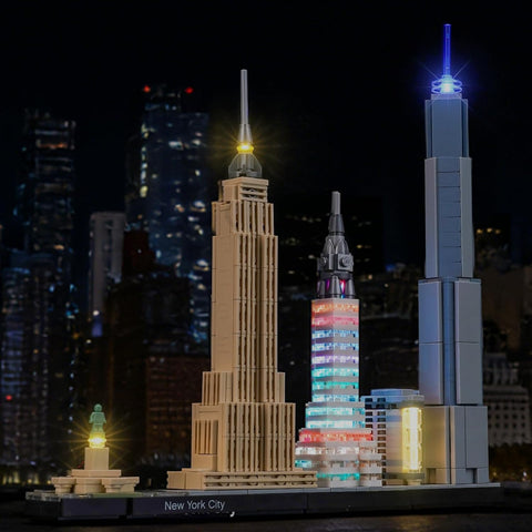 LED Lighting Compatible with LEGO Architecture New York City Skyline 21028 - JUST Lights, NOT Included The Model Set
