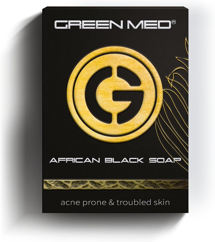 African Black Soap - Eliminate Acne | Pimples and Acne Scars | Regenerates the skin | Deep clean pores and Regenerate damaged pores | Face and Body Bar | 2.82oz Soap