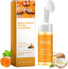 Hoygi Turmeric Face Wash with Brush, Turmeric Foaming Facial Cleanser for All Skin, 3.38 F - Image 1