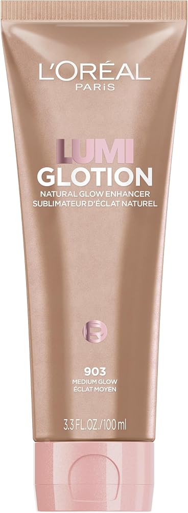 L'Oreal Paris Makeup True Match Lumi Glotion XL, Natural Glow Enhancer, Illuminator, Highlighter, Bronzing Drops For a Sun-Kissed Glow for Face and Body, 903 Medium, XL 3.04 fl oz