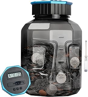 X-Large Piggy Bank for Adults Kids, Digital Coin Counting Bank LCD Counter