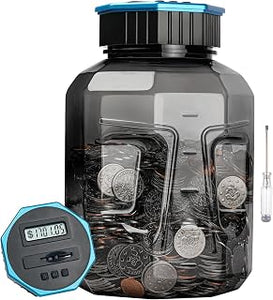 X-Large Piggy Bank for Adults Kids, Digital Coin Counting Bank LCD Counter
