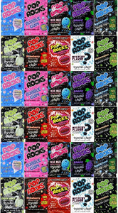 Variety Pack Pop Rocks Popping Candy 0.33 oz - 10 Assorted Flavors - 30 Pack Individually Wrapped Retro Bulk Candy - Personal Care