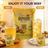 Instant Ginger Honey Crystals Family Value Pack 60 Sachets 18g per Sachets (Total 38oz/ 10 - Image 4