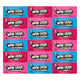 Variety Pack Candy Now and Later – 18 Pack, Individually Wrapped, 6 Each of Cherry, Blue Raspberry, Watermelon, 0.93 oz – Chewy and Long-Lasting Fruity Flavor, Perfect for Sharing and Snacking
