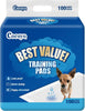 COCOYO Best Value Training Pads, 22" x 22", 100 Count, White & Blue Puppy Pads - Image 1