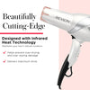 REVLON Infrared Ionic Hair Dryer with Diffuser & Concentrator, White - Image 2