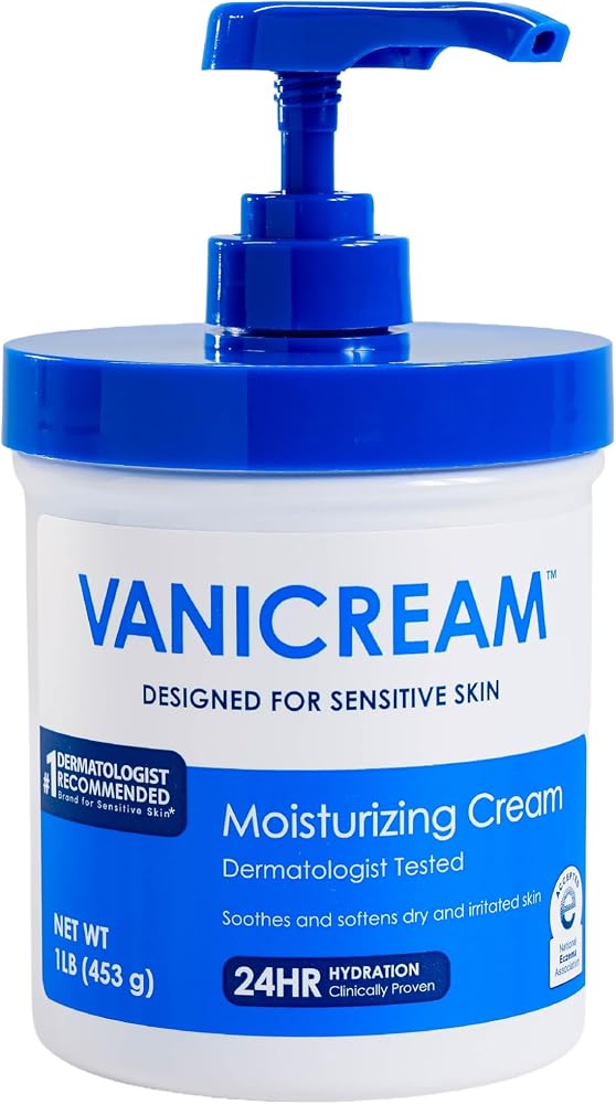 Vanicream Moisturizing Cream, Body & Face Moisturizer, 16 Oz Pump Dispenser