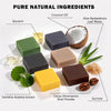 Mens Soap Bar Set of 6 Natural Bar Soap 4-in-1 Moisturizing & Exfoliating Soap for Face, B - Image 3