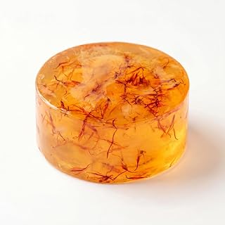 Handmade Safflower Essential Oil Soap, Natural Safflower Flower Extract Cleansing Bar, Moisturizing & Skin Revitalizing Face and Body Soap, Suitable for All Skin Types