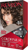 Revlon ColorSilk Hair Color, 30 Dark Brown 1 ea (Pack of 5)