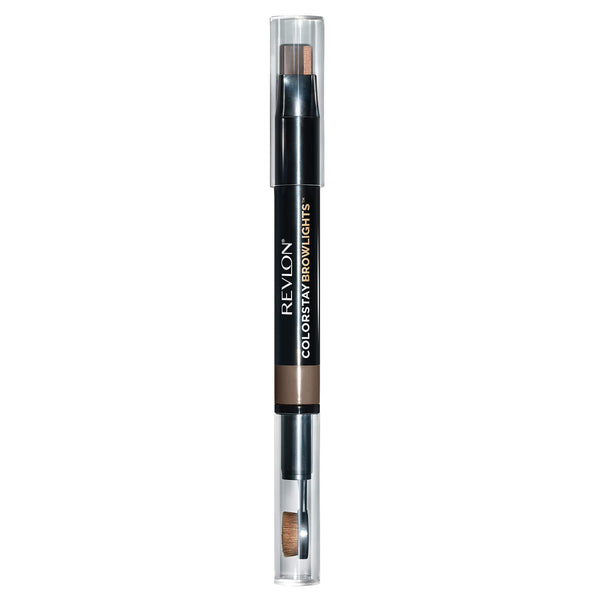 Revlon Colorstay Browlights Pencil, Eyebrow Pencil & Brow Highlighter, Medium Brown, 0.038